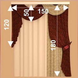 Как рассчитать количество ткани для штор